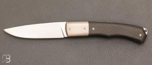  “Custom” knife by Philippe Ricard - Carbon fiber / Titanium and N690