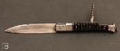 "Issoire 2 pieces" Damascus blade custom knife by Jean Pierre Veysseyre