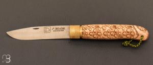 José Da Cruz "Décalé collection" pocket knife beech wood - "NECTAR" model
