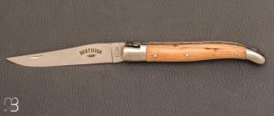 Laguiole Berthier knife 12cm - juniper wood - blade 12c27