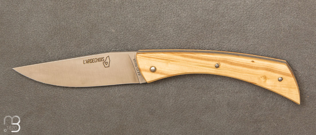 Spring lock boxwood Ardéchois knife
