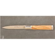 Vercors knife olive wood handle with bolster