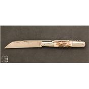 2-piece stag antler Rumilly folding knife