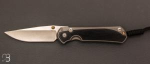 "Sebenza 31 Large Bog Oak inlay" folding knife by Chris Reeve - L31-1100 