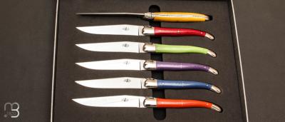 Set of 6 Knives canvas micarta