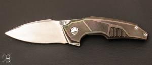 "Muscle" Titanium folding knife by CKF Knives and Tashi Bharucha