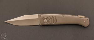  “Bowespi” Titanium knife and RWL34 blade by Stéphane Espi