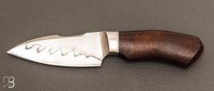 "Semi integral" fixed knife by David Lespect - Ironwood and C105 blade