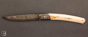 "Thiers" Damascus blade knife by Jean Pierre Veysseyre