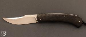 “ Slipjoint ” custom folding knife by Grégory Picard - S45vn and  Sidecut carbon fiber