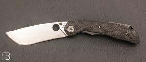 SPRINT RUN 2023 "SUBVERT" carbon fiber folding knife by Spyderco - C239CFP