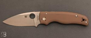 Knife "Spyderco Shaman G10 BROWN SPRINT RUN 2023 - C229GPBN15V