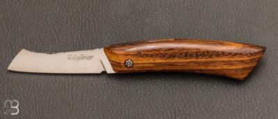 Couteau "   Higorhino    "  de poche en St Martin Jaune de Guyane par Yann Rgibier
