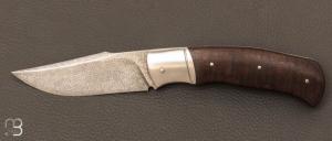 Mosaic damask and gidgee "Slipjoint" knife by Grégory Picard