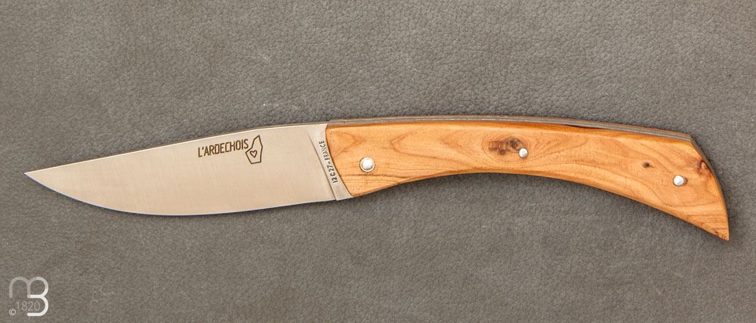 Spring lock juniper Ardéchois knife