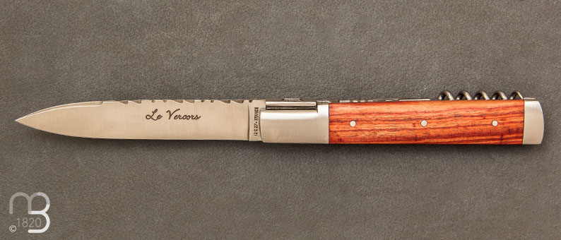 Vercors knife rosewood handle with bolster and corkscrew