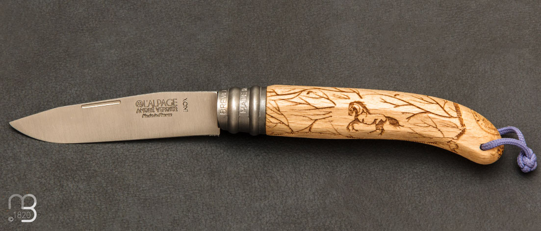 Alpage Wild Camargue beech wood pocket knife