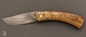 Corsican ram's horn pocket knife by Jean-Jacques Bernet