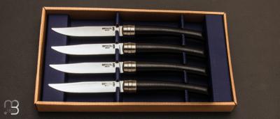 Set of 4 Opinel table knives with Ebony