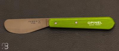 Green spreading Opinel knife