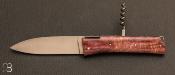 Vercors G.R. knife tinted and stabilized poplar and corkscrew