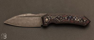 Speartak regular Patriot custom carbon fiber knife and RWL34 blade by GTKnives - Thomas Gony