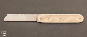 Secret locking custom knife by Eric Depeyre - Juma and RWL-34 
