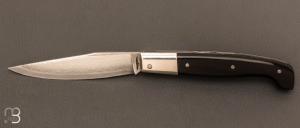 Custom "Sarde" knife by Erwan Pincemin - Buffalo horn and VG10 Suminagashi blade