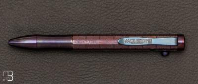 Anodized titanium Mcusta pen