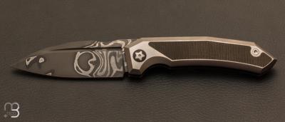 Regular Speartak knife Titanium Micarta and San Mai blade by GTKnives - Thomas Gony
