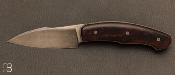 Custom Folding Knife by David Lespect - Arizona Ironwood and RWL34 Acidwash