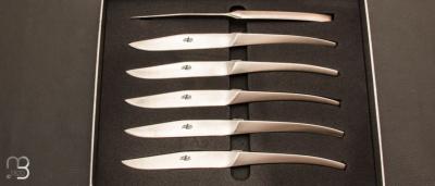 Set of 6 matt Skel knives by C+B Lefebvre