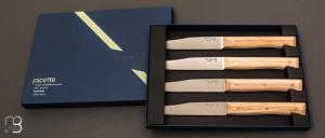Box of 4 Opinel Facette ash table knives
