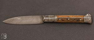 "Issoire" Custom knife Damascus blade by Jean Pierre Veysseyre