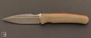 “Speartak Mini” knife G10 texture and RWL34 blade from GTKnives - Thomas Gony