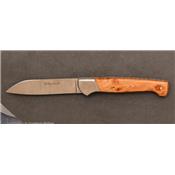 Fileworked Aquitain knife Olive handle with bolsters