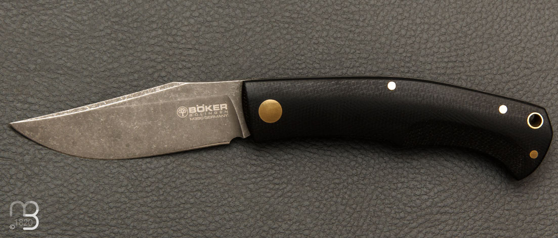 BOXER Böker EDC Black folding knife by Raphaël Durand 111129