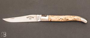 "Laguiole Berthier" knife 12cm - birch wood - blade 12c27