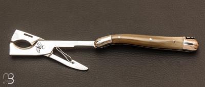 Horn cigar cutter Laguiole knife