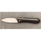 Black horn Ormeau Piedmontese folding knife