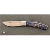 Small Berger Blue stabilized wood handle