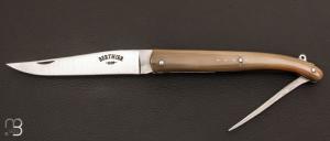 Aveyronnais Berthier knife 13cm 2 pieces horn tip and XC75 blade