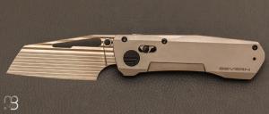   Couteau  "  BATCH 2 SEVERN " - LASER BACON par Winterblade - M390 et titane