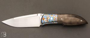  Couteau " Big Up " custom par Rmi Lavialle - RWL-34 et fibre de carbone / Timascus