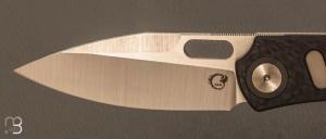   Couteau  " Chevron " par YAN Knives - Titane et lame en Magnacut