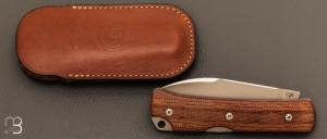    Couteau Editions G " Le Gentleman "  Micarta par Eric Parmentier