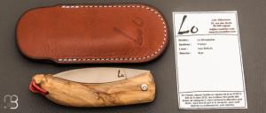  Couteau  "  Lo-Stinzepoket  "  custom par Lo-Coutelier - Buis et lame en RWL34