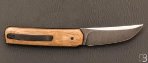 Couteau « Small Sanjo » par Guy Poggetti - Micarta et Elmax