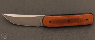 Couteau « Small Sanjo » par Guy Poggetti - Micarta Vintage et Elmax