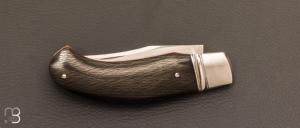   Couteau  " slipjoint  " par Honoré Vilain - RWL34 et fibre de carbone